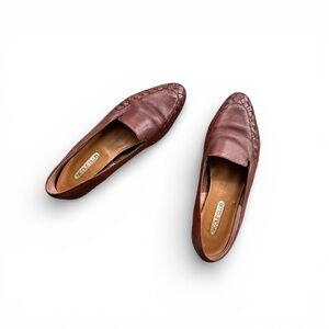 Vintage Brown Leather Loafers